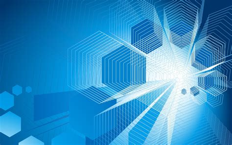Geometry Simple Background Blue Background Abstract Digital Art Artwork Hexagon Wallpapers