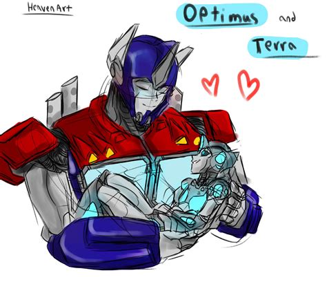 Optimus And Terra Daughter Tf Au By Heavenart0 On Deviantart