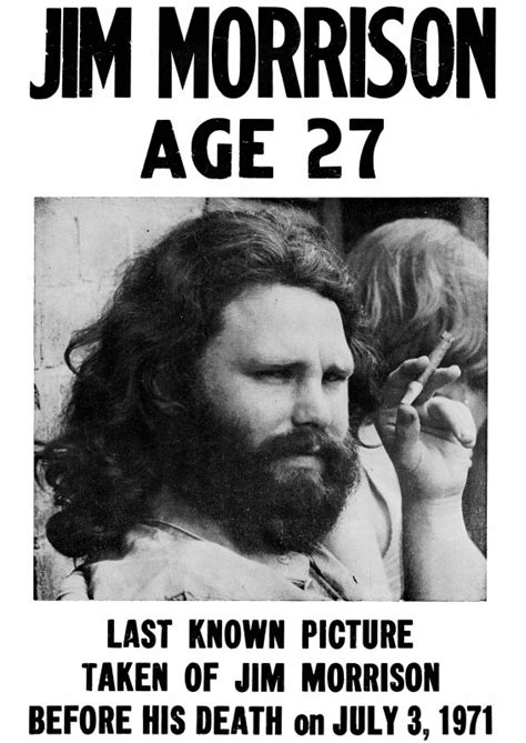 Jim Morrison Last Know Picture Retro Vintage Posters