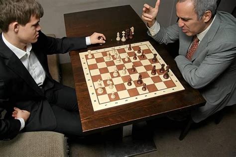 Magnus Carlsen and Garry Kasparov | Chess game, Chess board, Chess queen