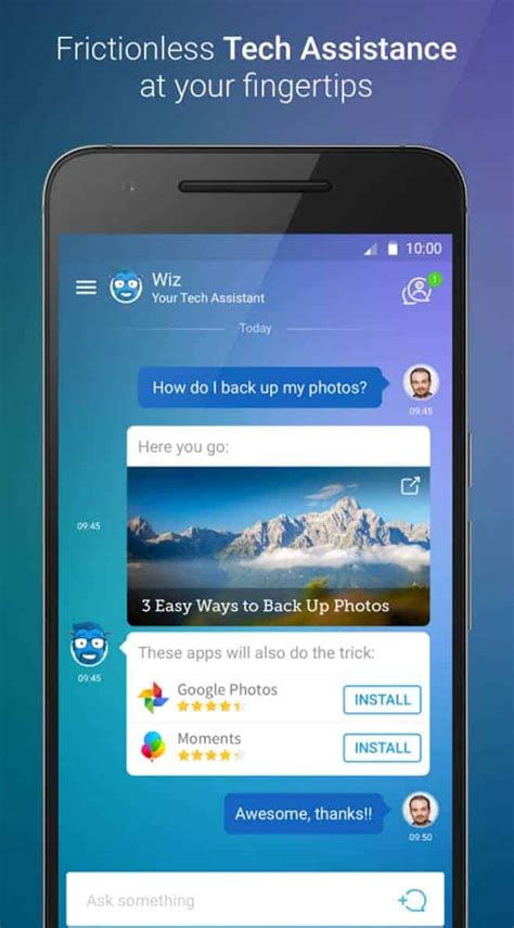 App store screenshots are the first thing users see when they search for your app. Ask Wiz AI-Powered Tech Support App Hits Google Play Store