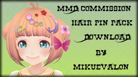 Mmd Commission Hair Pins Pack Download By Mikuevalon On Deviantart