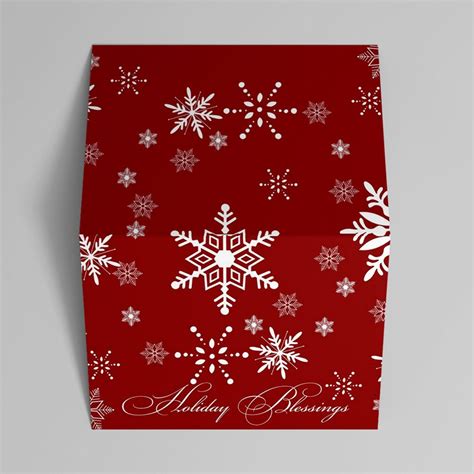 red and white snowflake christmas greeting cards by cardsdirect