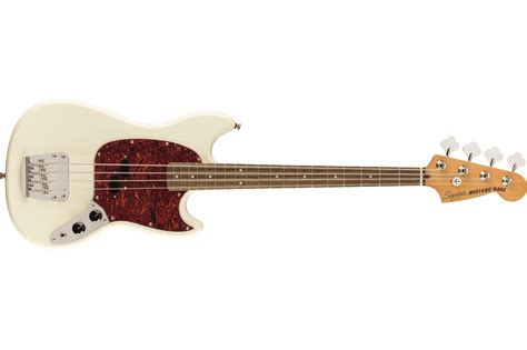 Squier Classic Vibe S Mustang Bass Olympic White Bass Guitars From