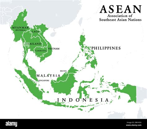 Asean Map High Resolution Stock Photography And Images Alamy