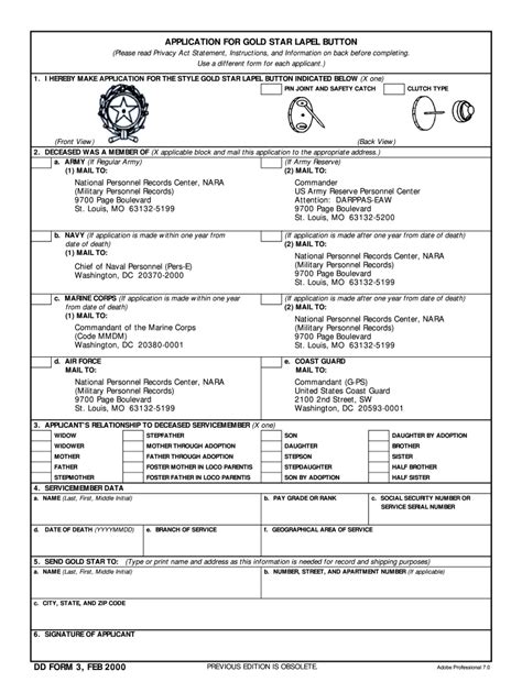 Dd Form 3 Fill And Sign Printable Template Online Us Legal Forms