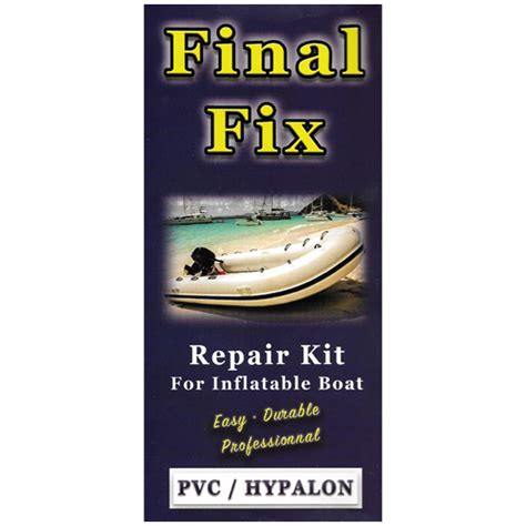 Our mission is to provide quality inflatable boats, sales, inflatable boat repair, service and training for both the recreational and military/commercial. FINAL FIX INFLATABLE BOAT REPAIR KIT (PVC or Hypalon). The ...