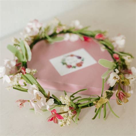 Pink Diy Flower Crown Headband Making Craft Kit By Luna And Wild