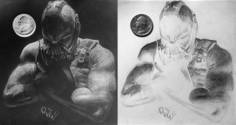 Batman And Bane Inverted Drawing Set On Behance