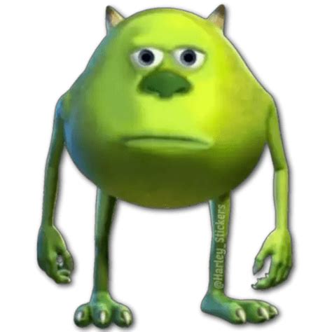 Result Images Of Mike Wazowski Meme Face Png PNG Image Collection