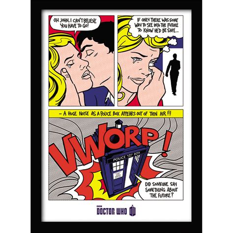 Doctor Who Pop Art Framed Print 30x40 Homeware Zavvi