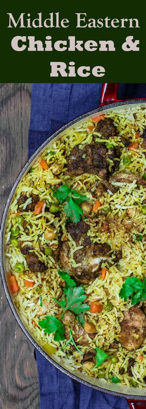Add spice mixture and 3½ cups water; Middle Eastern Chicken and Rice | The Mediterranean Dish ...