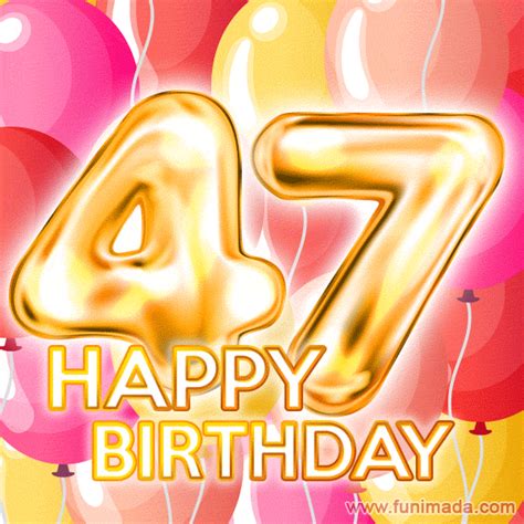 Happy 47th Birthday Animated S