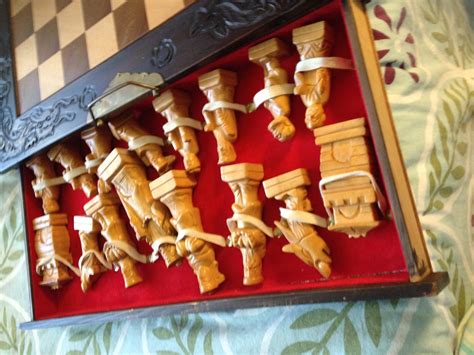 Antique Hand Carved Chess Set Collectors Weekly
