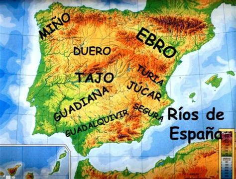Principales Ríos De España Y Sus Afluentes ¡con Mapa
