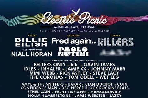 electric picnic 2023 announces new headliner paolo nutini plus 25 more names added across the