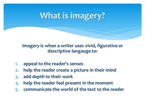 Examples Of Visual Imagery