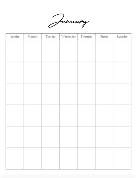 10 Best Free Printable Calendar Pages Printableecom Printable Blank