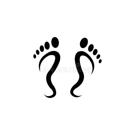 Soles Of The Feet Icon Logo Stock Illustration Illustration Of