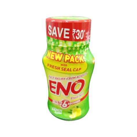 buy eno fruit salt powder new pack lemon flavour 100 gm online at best price acidity and gas