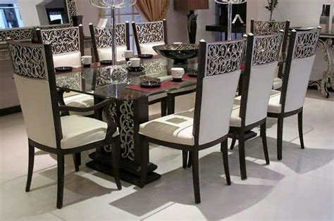 Ways 7pc dining table & chair set. Buy FH-5238 Sheesham Curls 6 chairs Dining table Online at ...