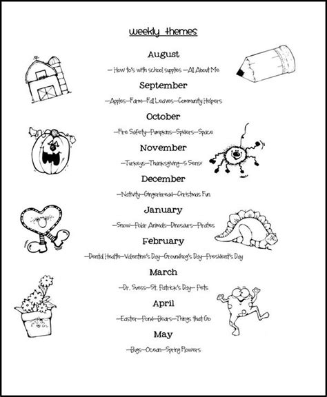 43 Monthly Themes For Preschoolers Blog Dicovery Education