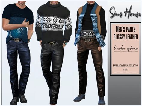 Sims 4 Men Leather