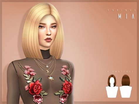 Sims 4 Hairs Enrique Mia Hair