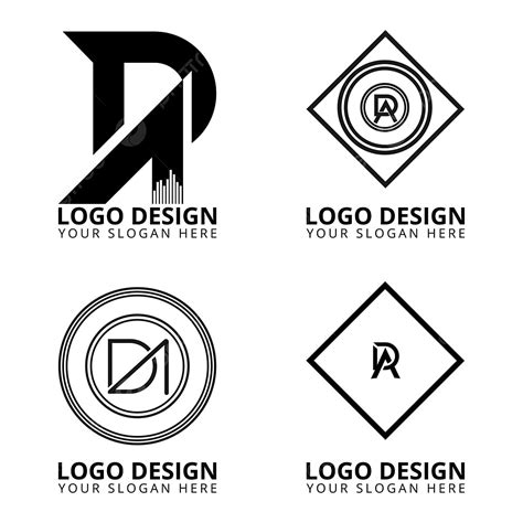 da logo vector design images da professional logo design collection agency app d png image