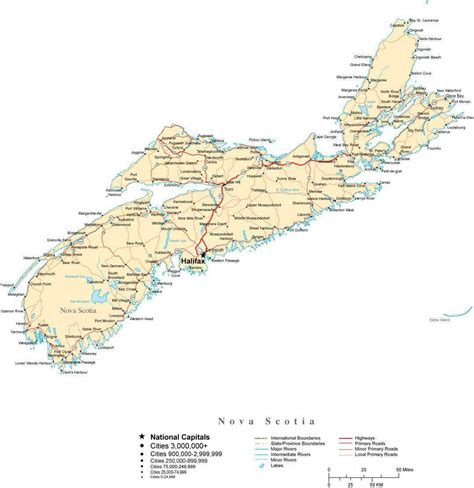 Nova Scotia Printable Map Web This Page Shows The Location Of Nova