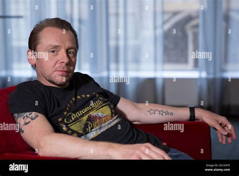 Simon Pegg Poses For A Portrait In Promotion Of His Role In The