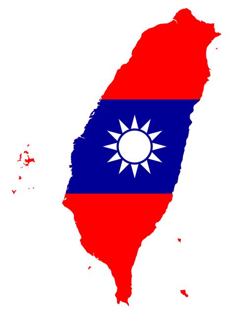 Later the red field was added by dr. OnlineLabels Clip Art - Taiwan Map Flag