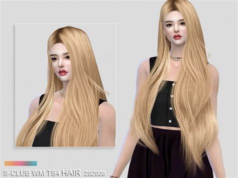 Sims Straight Hair Cc