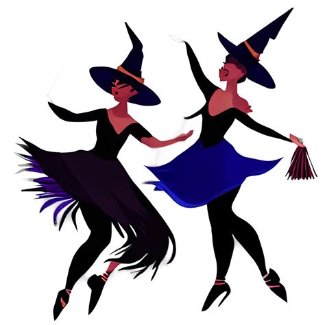Dancing Witches Brooms · Creative Fabrica