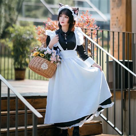 Japanese Adults Sissy Maid Dress Women Men Party Role Cosplay Costume Gothic Carnival Outfit For