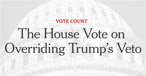 how every house member voted on overriding trump s national emergency veto the new york times