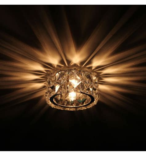 Compatible avec les sources lumineuses standards gu10 et mr16.ce spot est à. Spot cristal encastrable design rond G9 - Danna
