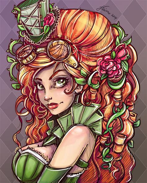 Poison Ivy Pinup Portrait Fanart By Cris Delara Portr