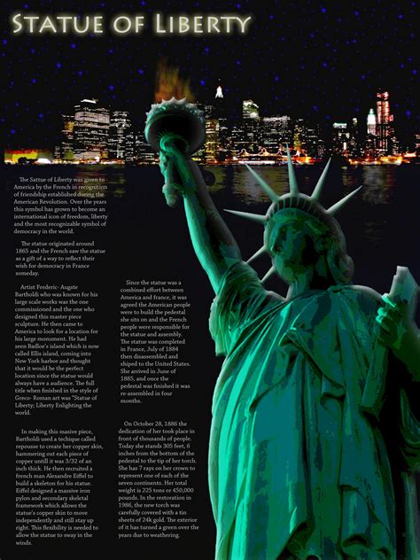 Advanced Graphic The History Of The Statue Of Liberty