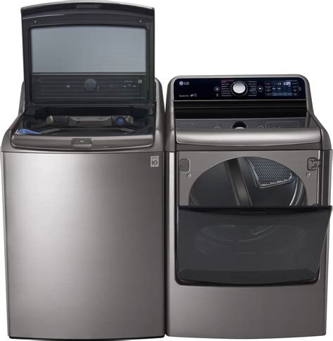 Lg Lgwadrgv32 Side By Side Washer And Dryer Set With Top Load Washer And