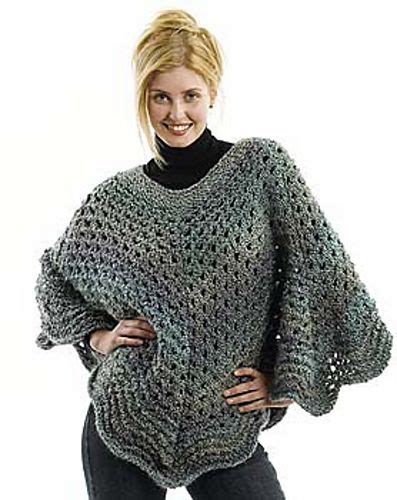 Martha Stewart Coming Home Poncho Knit Pattern By Lion Brand Yarn