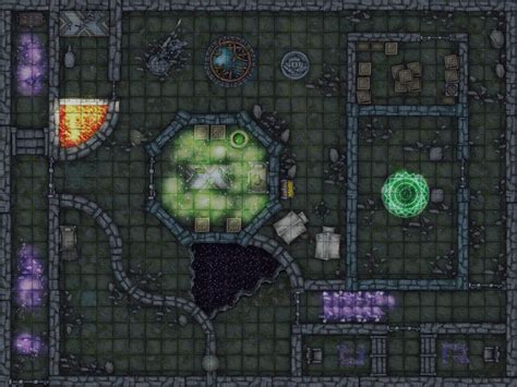 Underground Ruins Battlemap Inkarnate D D Maps Dungeon Maps Map