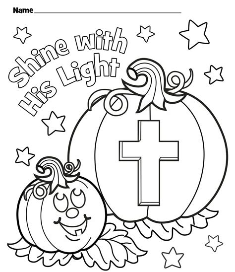 Keep your kids busy doing something fun and creative by printing out free coloring pages. 7 Best Images of Free Printable Christian Halloween Crafts - Free Printable Preschool Halloween ...