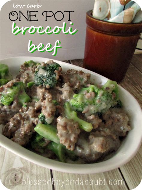 While this may remind some people of a fried rice dish, this is significantly lighter, and actually very low on the fat content, but that doesn't mean it's not satisfying, and like most rice dishes, it's very comforting. One Pot Low Carb Beef Broccoli Recipe - Blessed Beyond A Doubt