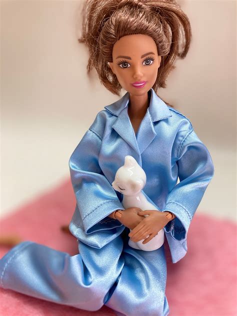 Silk Pajamas For Barbie Doll Etsy Uk