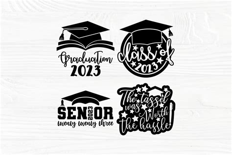 Graduation Svg Bundle Senior 2023 Svg Class Of 2023 Svg Png By