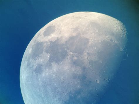Moon During Daytime Through Telescope Via Imgur Moon Close Up Old
