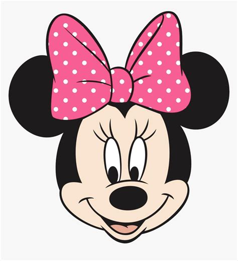Mickey Mouse Head Png Minnie Mouse Head Pink Bow Transparent Png