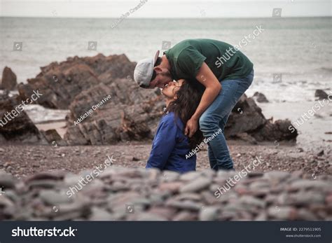 Standing Couple Relaxing On Beach Images Stock Photos Vectors
