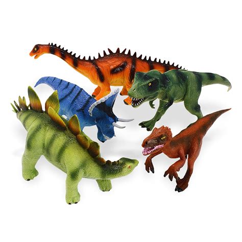 Buy Boley Classic Dinosaur Toy Set With Dino Guide Tags 5 Pc Large